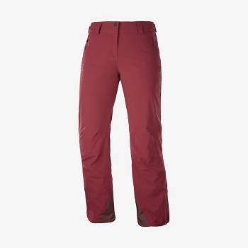 Salomon THE BRILLIANT Skibukser Dame Bordeaux | DK-O2153