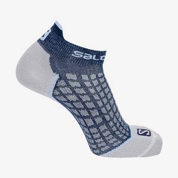 Salomon ULTRA LOW Sokker Dame Blå Grå | DK-A1297