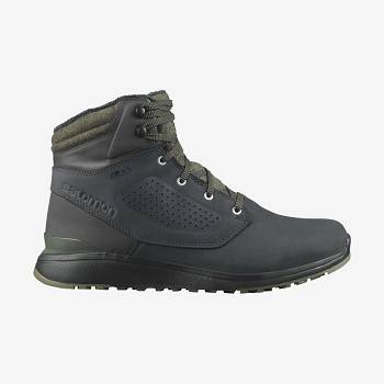 Salomon UTILITY WINTER CLIMASALOMON™ WATERPROOF Vinterstøvler Herre Sort Grøn | DK-N2471