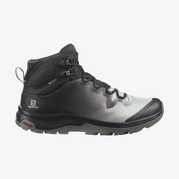 Salomon VAYA MID GORE-TEX Vandtætte Sko Dame Sort Hvide | DK-M2042