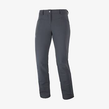 Salomon WAYFARER STRAIGHT WARM Bukser Dame Grå | DK-L2467