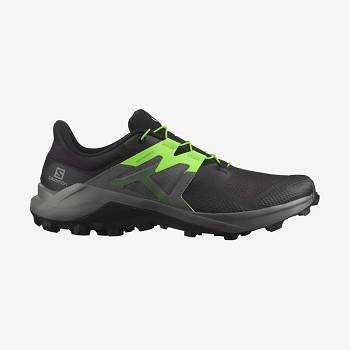 Salomon WILDCROSS 2 Trail Løbesko Herre Sort Grøn | DK-A2053