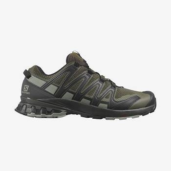 Salomon XA PRO 3D V8 WIDE Vandresko Herre Sort Olivengrøn | DK-O2498