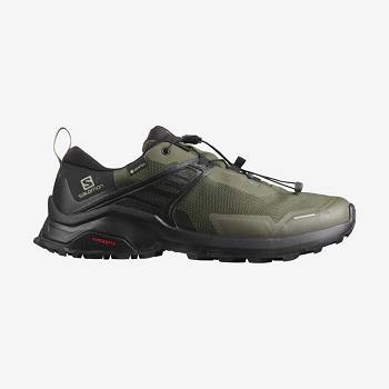 Salomon X RAISE GORE-TEX Vandresko Herre Sort Olivengrøn | DK-S2143