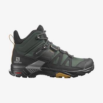 Salomon X ULTRA 4 MID GORE-TEX Vandrestøvler Herre Grøn Sort | DK-A1234