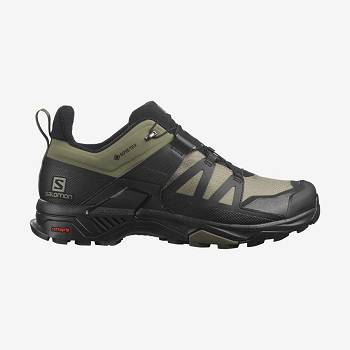 Salomon X ULTRA 4 WIDE GORE-TEX Vandresko Herre Olivengrøn Sort | DK-O1098
