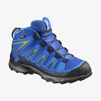Salomon X-ULTRA MID GORE-TEX Vandresko Børn Blå | DK-M2147