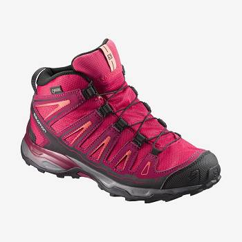 Salomon X-ULTRA MID GORE-TEX Vandresko Børn Rød | DK-wO1686