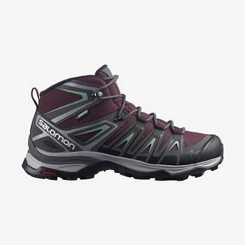 Salomon X ULTRA PIONEER MID CLIMASALOMON™ WATERPROOF Vandrestøvler Dame Rød | DK-M2259