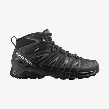 Salomon X ULTRA PIONEER MID CLIMASALOMON™ WATERPROOF Vandrestøvler Herre Grå Sort | DK-S2108