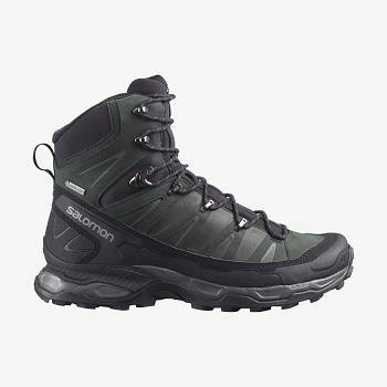 Salomon X ULTRA TREK GORE-TEX Vandrestøvler Herre Grå Sort Grøn | DK-N1827